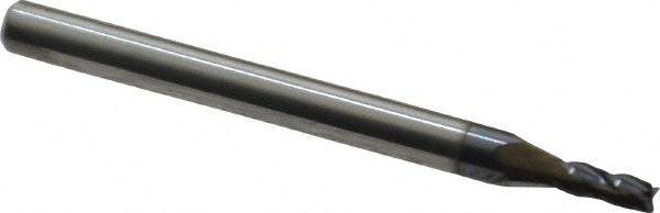 Kyocera SGS Precision Tools 30195 Square End Mill 0.0781" Dia, 0.1875" LOC, 4 Flute, Solid Carbide