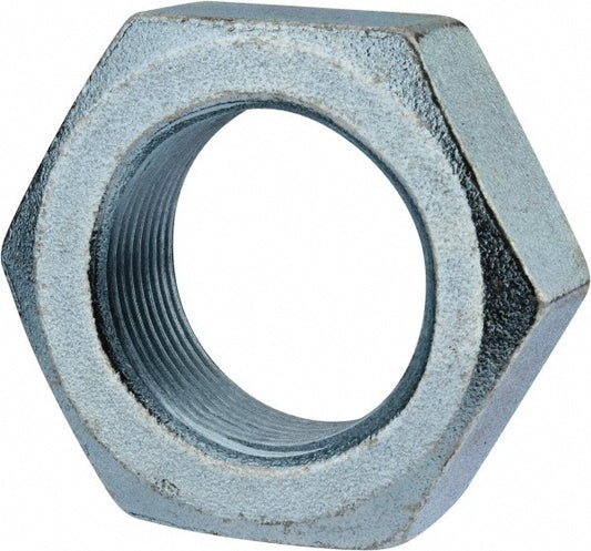 Value Collection R52001108 Jam Nut 1-1/2-12, Grade SAE J995 Grade 2 Steel, Zinc Finish