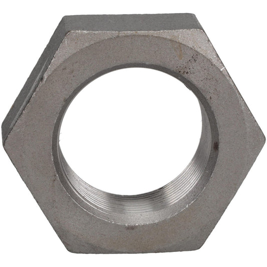 Value Collection 329630BR Jam Nut 2-12, Grade 2 Steel, Bright/Uncoated Finish