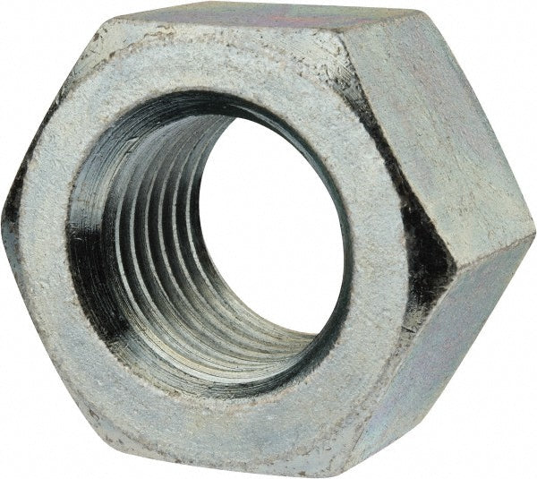 Value Collection 320375BR Heavy Hex Nut 1-1/2-6, Grade 2 Steel, Zinc Finish