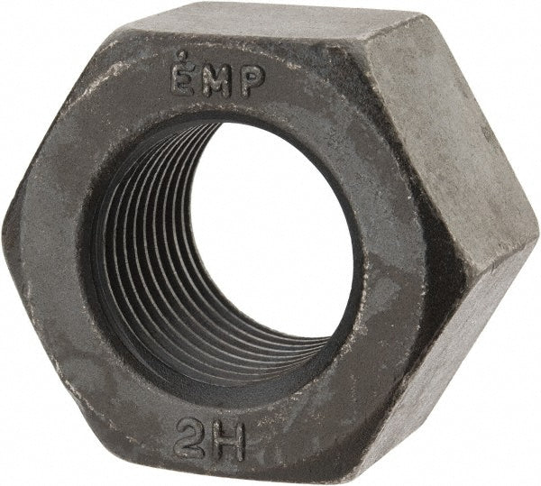 Value Collection 314450BR Heavy Hex Nut 1-3/8-8, Grade A194 Grade 2H Steel, Bright/Uncoated Finish