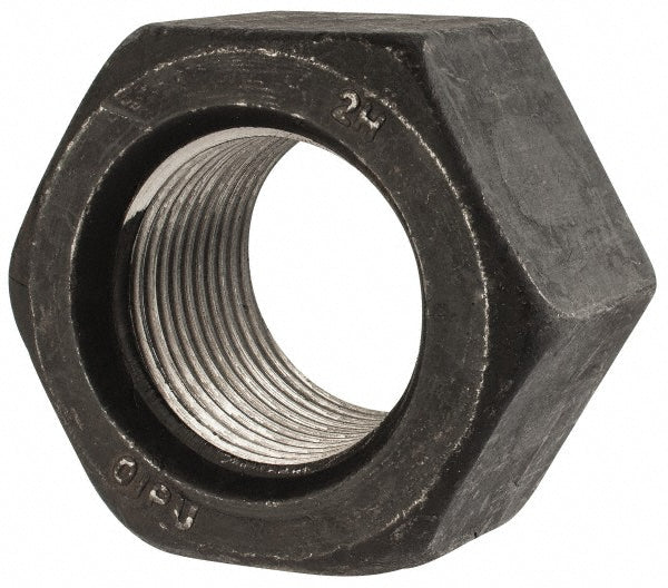 Value Collection 314600BR Heavy Hex Nut 1-3/4-8, Grade A194 Grade 2H Steel, Bright/Uncoated Finish