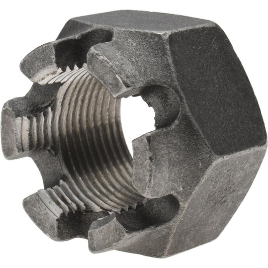 Value Collection CNFI5125-015BX Castle Lock Nut 1-1/4-12, Grade 5 Steel, Bright/Uncoated