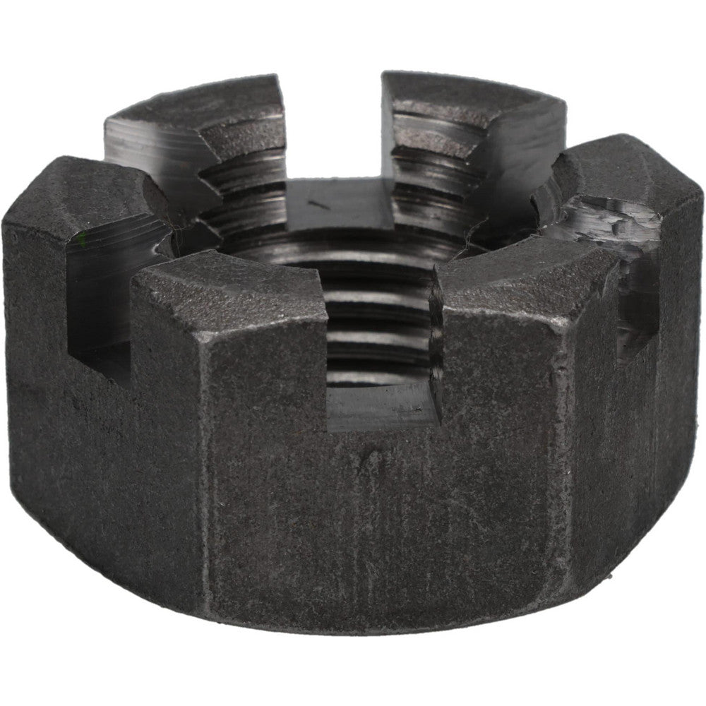 Value Collection SNI2150-010BX Slotted Lock Nut 1-1/2-6, Grade 2 Steel, Bright/Uncoated
