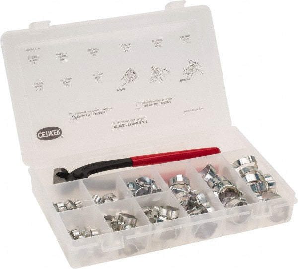Oetiker 18500056 124 Piece, 5/16 to 1" Dia, 2-Ear Service Clamp Kit