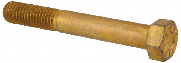 BRIGHTON BEST INT'L 440508BR Hex Head Cap Screw 5/8-11, 4-1/2" Length Under Head, Grade L9 Steel, Yellow Zinc Dichromate Finish