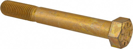 Value Collection 440598BR Hex Head Cap Screw 3/4-10, 6" Length Under Head, Grade L9 Steel, Yellow Zinc Dichromate Finish