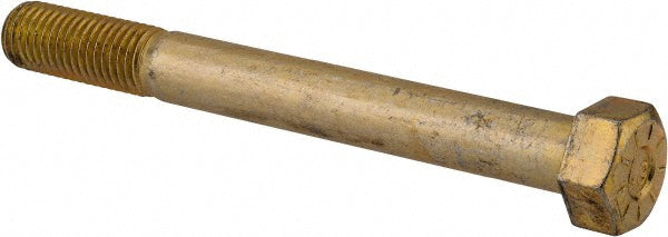 Value Collection 440602BR Hex Head Cap Screw 3/4-10, 7" Length Under Head, Grade L9 Steel, Yellow Zinc Dichromate Finish