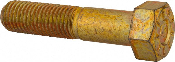 BRIGHTON BEST INT'L 440666BR Hex Head Cap Screw 7/8-9, 4" Length Under Head, Grade L9 Steel, Yellow Zinc Dichromate Finish