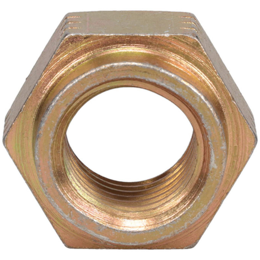 BRIGHTON BEST INT'L 446020BR Hex Lock Nut Distorted Thread Lock, 1-8, Grade L9 Steel, Cadmium Dichromate Finish