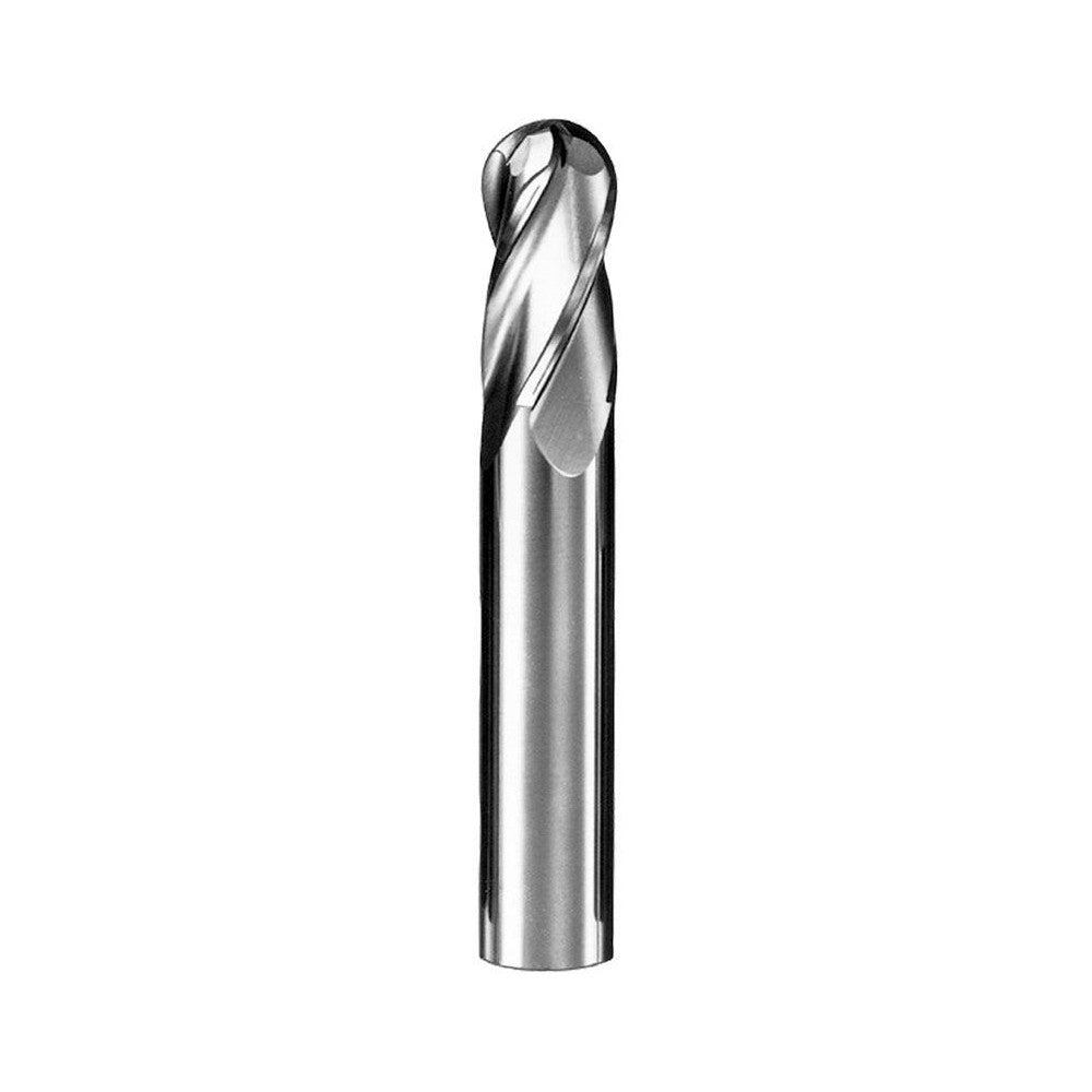 Kyocera SGS Precision Tools 40106 Ball End Mill 0.0394" Dia, 0.158" LOC, 4 Flute, Solid Carbide