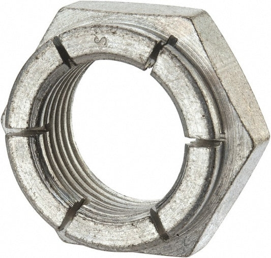 Flex-Loc 31FK-1414 Hex Lock Nut Flex Top, 7/8-14, Grade 2 Steel, Cadmium Finish