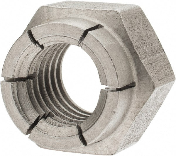 Flex-Loc 50FAF-813 Hex Lock Nut Flex Top, 1/2-13, Grade 18-8 Stainless Steel, Bright/Uncoated