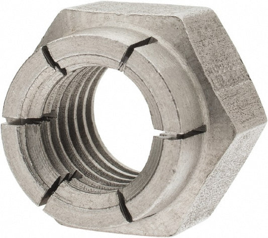 Flex-Loc 50FAF-813 Hex Lock Nut Flex Top, 1/2-13, Grade 18-8 Stainless Steel, Bright/Uncoated