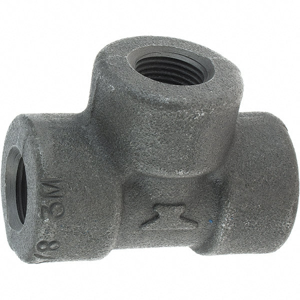 Anvil 0361119407 Black Tee 3/8", Threaded