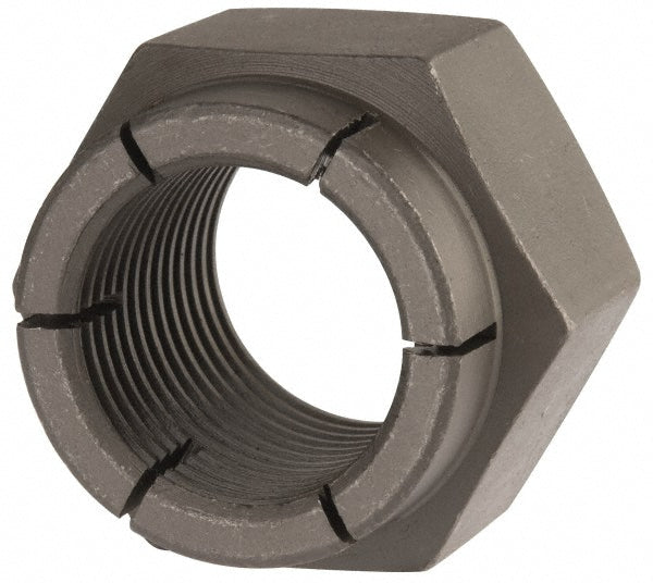 Flex-Loc 30FC-1612 Hex Lock Nut Flex Top, 1-12, Grade 2 Steel, Bright/Uncoated