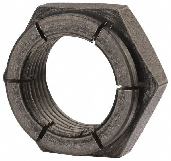 Flex-Loc 30FK-1414 Hex Lock Nut Flex Top, 7/8-14, Grade 2 Steel, Bright/Uncoated