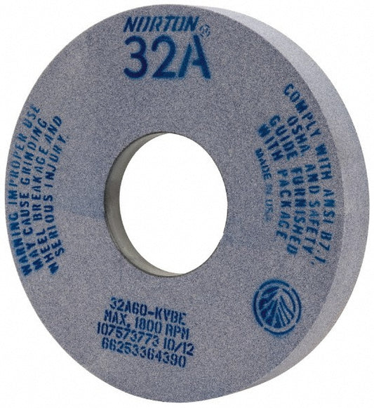 Norton 66253364390 Surface Grinding Wheel 14" Dia, 2" Thick, 5" Hole, 60 Grit, K Hardness