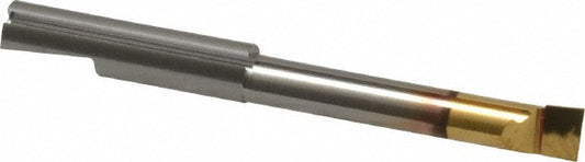 Kennametal 1256324 Boring Bar 0.1560" Min Bore Dia, 7/8" Max Bore Depth, Right Hand, 3.95 mm Shank Dia, Micrograin Solid Carbide