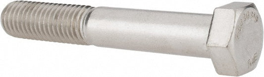 Value Collection 204299B Hex Head Cap Screw 5/8-11, 4" Length Under Head, Grade 316 Stainless Steel