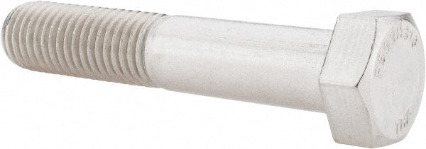 Value Collection 204187B Hex Head Cap Screw 3/4-10, 4" Length Under Head, Grade 316 Stainless Steel
