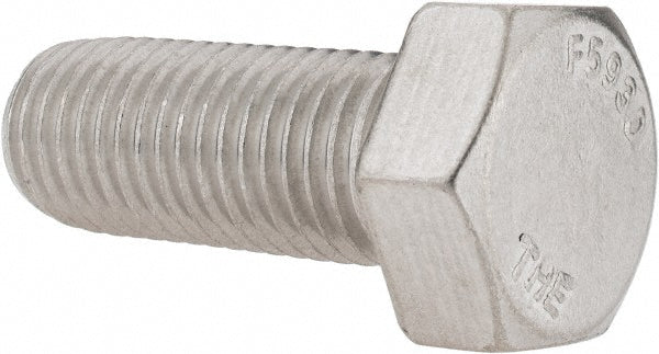 Value Collection 207436 Hex Head Cap Screw 1-8, 2-1/2" Length Under Head, Grade 18-8 Stainless Steel