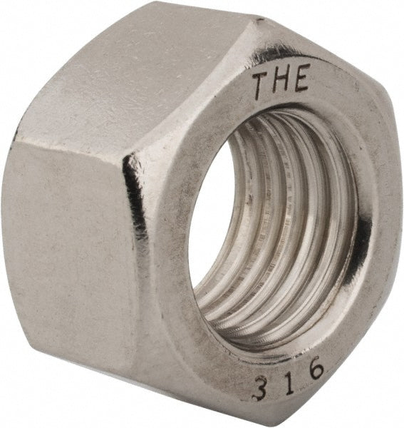 Value Collection R63084449 1-8 UNC Stainless Steel Right Hand Hex Nut
