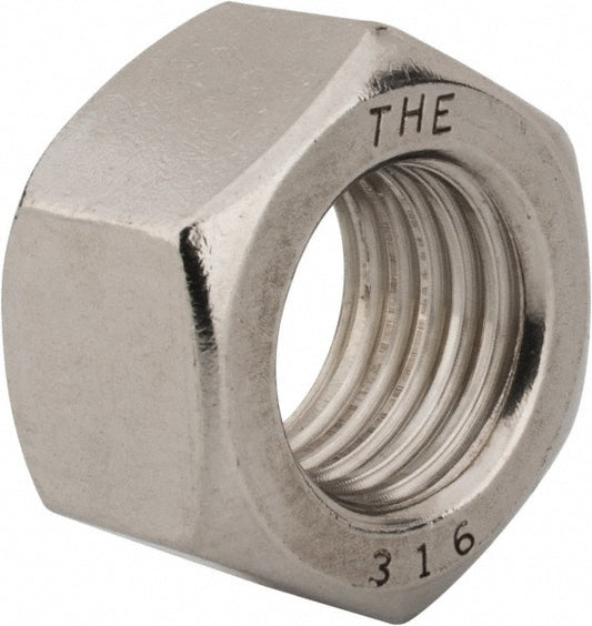 Value Collection R63084449 1-8 UNC Stainless Steel Right Hand Hex Nut