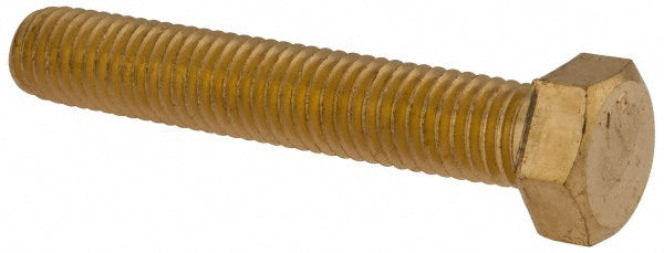 Value Collection R63092264 Hex Head Cap Screw 1/2-13, 3" Length Under Head, Brass