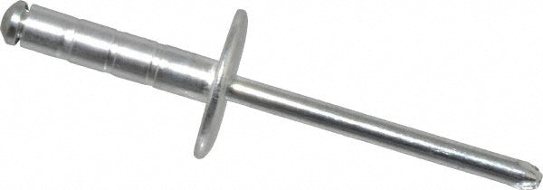 RivetKing /ABS66-69LFMG/RT/P250 Blind Rivet Size 66-69, Large Flange Dome Head, Aluminum Body, Steel Mandrel