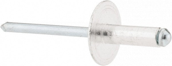 RivetKing ABS66LF/P250 Size 66 Large Flange Dome Head Aluminum Open End Blind Rivet