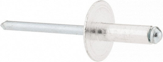 RivetKing ABS66LF/P250 Size 66 Large Flange Dome Head Aluminum Open End Blind Rivet