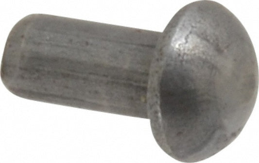 RivetKing 12N25RRDSP 1/8" Body Dia, Round Steel Solid Rivet