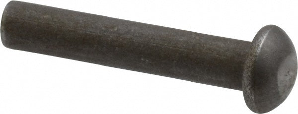 RivetKing 18N100RRDSP 3/16" Body Dia, Round Steel Solid Rivet
