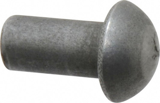 RivetKing 25N50RRDSP 1/4" Body Dia, Round Uncoated Steel Solid Rivet