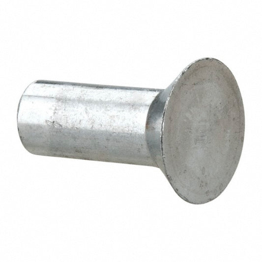 RivetKing 18N50RC8AP/1100 3/16" Body Dia, Countersunk Uncoated Aluminum Solid Rivet