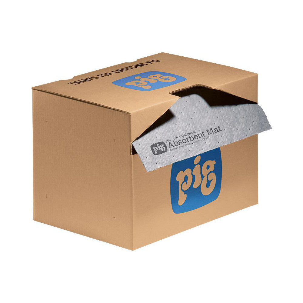 New Pig MAT284 Pads, Rolls & Mats Product Type Roll  Application Universal  Overall Length (Feet) 80.00  Width (Decimal Inch - 4 Decimals) 16.0000  Material Polypropylene  Fluids Absorbed Oil Coolants Solvents Water Universal
