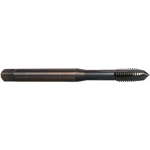 OSG 2591401 Spiral Point Tap M8x1.25 Metric, 3 Flutes, Plug Chamfer, 6H Class of Fit, HSS-E Vanadium, Steam Oxide Coated