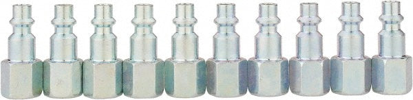 Value Collection 2542572521 10 Piece 1/4" Body 1/4 NPT 215 psi Industrial Pneumatic Coupling Plug Set