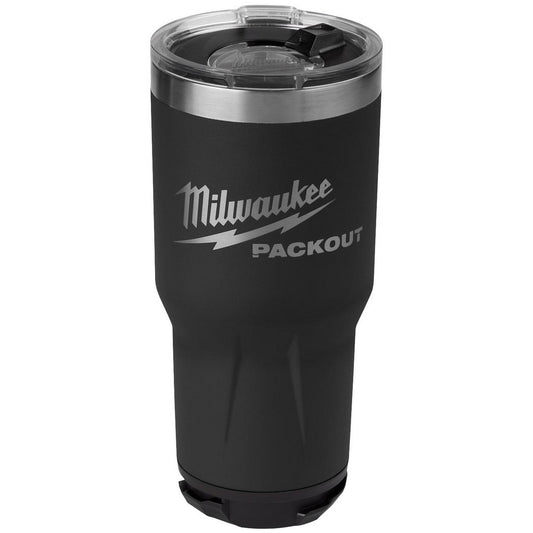 Milwaukee Tool 48-22-8393B Drinking Cups Cup Shape Flat Bottom  Size (oz.) 30.00  Material Metal  Disposable No  For Beverage Type Hot & Cold  Cup Coating Material Uncoated