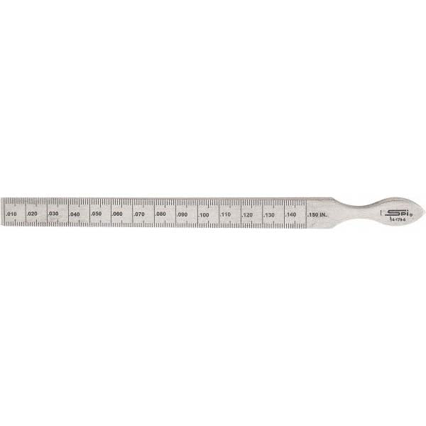 SPI 14-179-6 0.01 to 0.15 Inch Measurement, 1 Leaf Taper Gage
