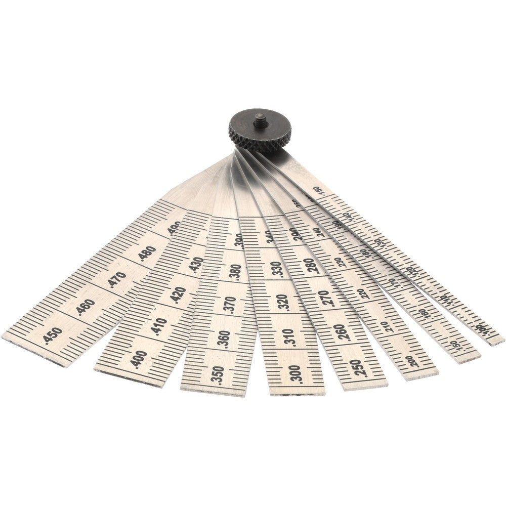 SPI 14-184-6 0.1 to 0.5 Inch Measurement, 8 Leaf Taper Gage