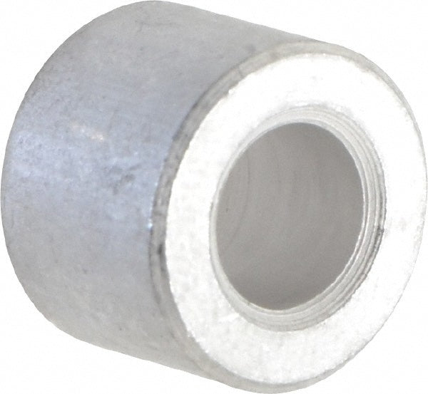 Electro Hardware S1351-M04-F16-K Round Circuit Board Spacer 1/4" Screw, 3/8" OAL, 0.257" ID, 1/2" OD, Aluminum