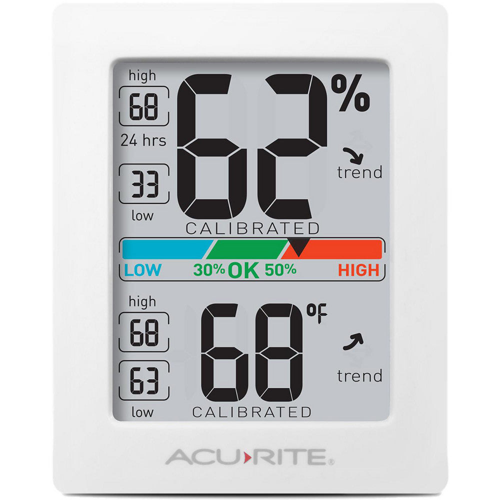Acu-Rite 01083M Surface Thermometers Thermometer Type Digital Thermometer  Minimum Temperature -4F -20C  Maximum Temperature 158F 70C  Temperature Accuracy +/- 0.5 deg F  Graduation 1.0000  Housing Material Plastic