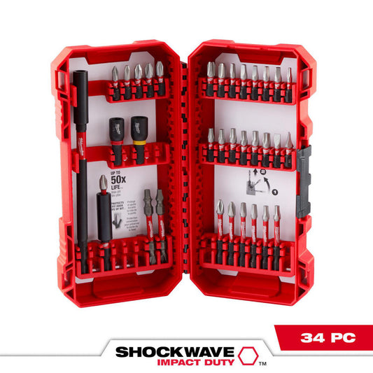 Milwaukee Tool 48-32-5101 Power & Impact Screwdriver Bit Sets Bit Type Philips Slotted Square Torx  Point Type Phillips, Slotted, Torx, Square  Drive Size (Inch) 1/4 5/16  Overall Length (Decimal Inch) 10.3200  Phillips Point Size #1 - #3  Blade Width 1/4