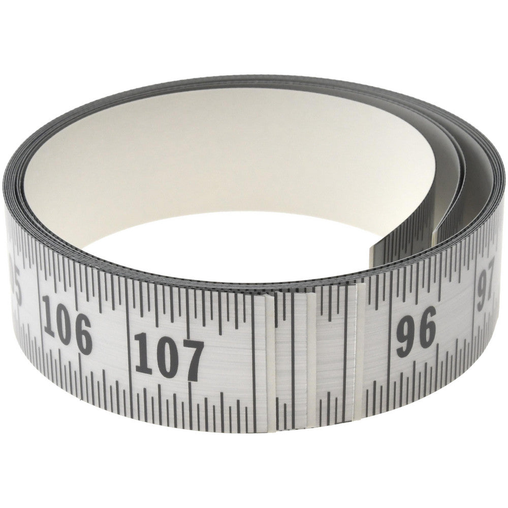 OREGON RULE COMPANY ER-S108L-TC 9 Ft. Long x 1-1/4 Inch Wide, 1/16 Inch Graduation, Silver, Mylar Adhesive Tape Measure