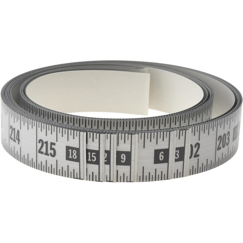 Oregon Rule Company FR-S216L-TC 18 Ft. Long x 1 Inch Wide, 1/16 Inch Graduation, Silver, Mylar Adhesive Tape Measure