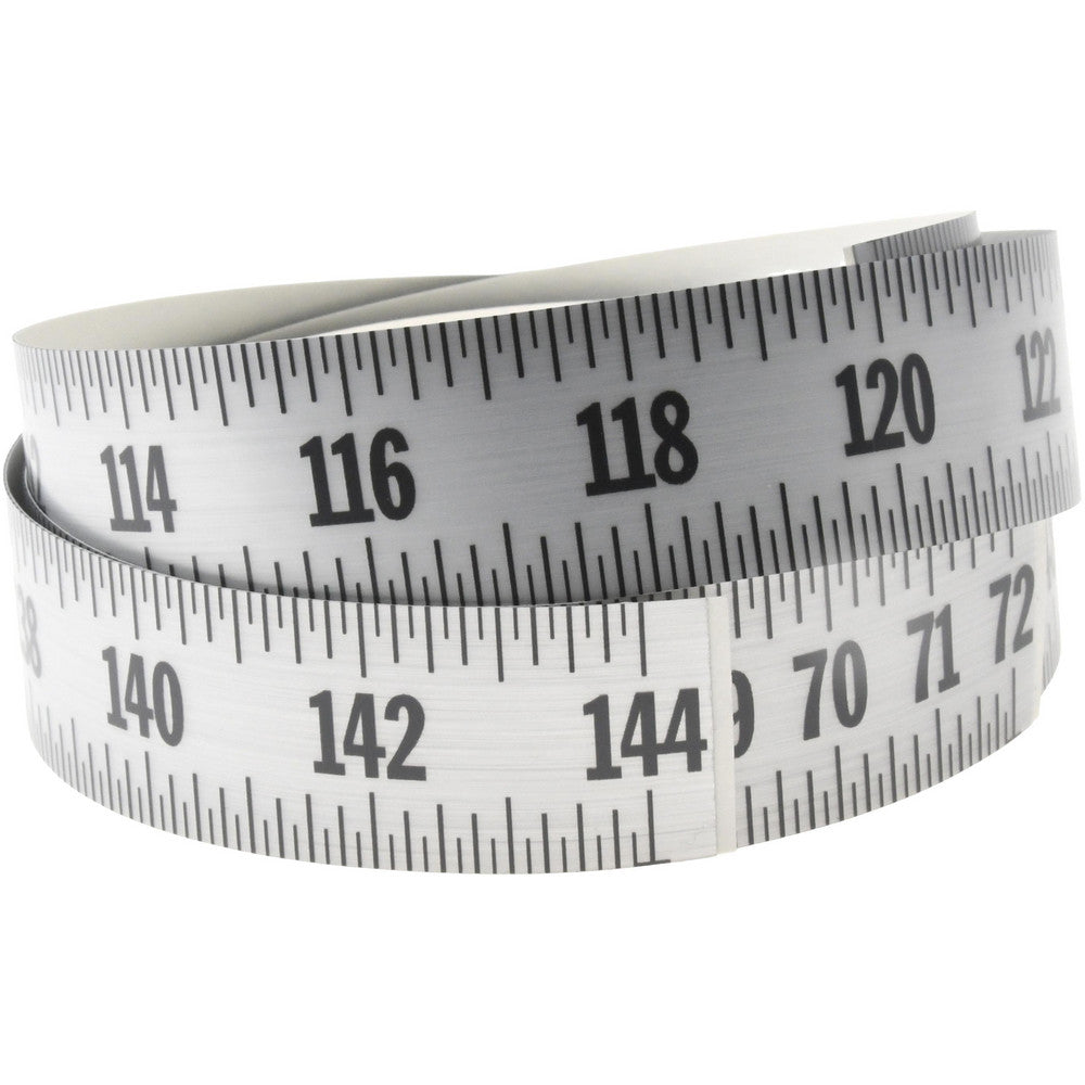 Handy Rule FHR-S144L-TC 6 Ft. Long x 1 Inch Wide, 1/8 Inch Graduation, Silver, Mylar Adhesive Tape Measure