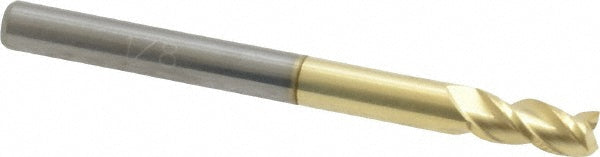 ProMax 109-00826 Square End Mill 1/8" Dia, 1/4" LOC, 3 Flute, Solid Carbide
