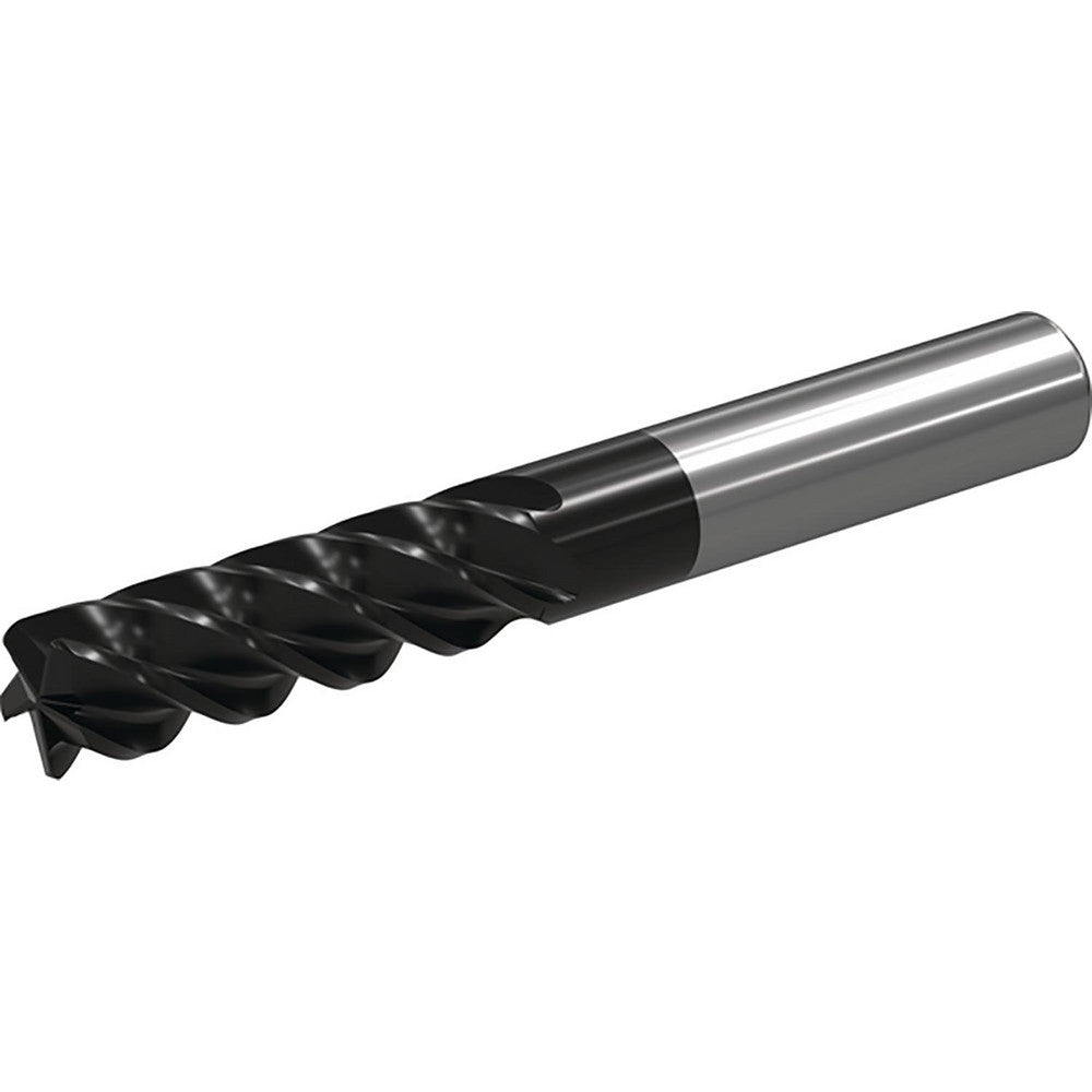 Widia 7008508 Corner Radius End Mill 3/8" Dia, 1-1/4" LOC, 0.0150" Radius, 5 Flute, Solid Carbide
